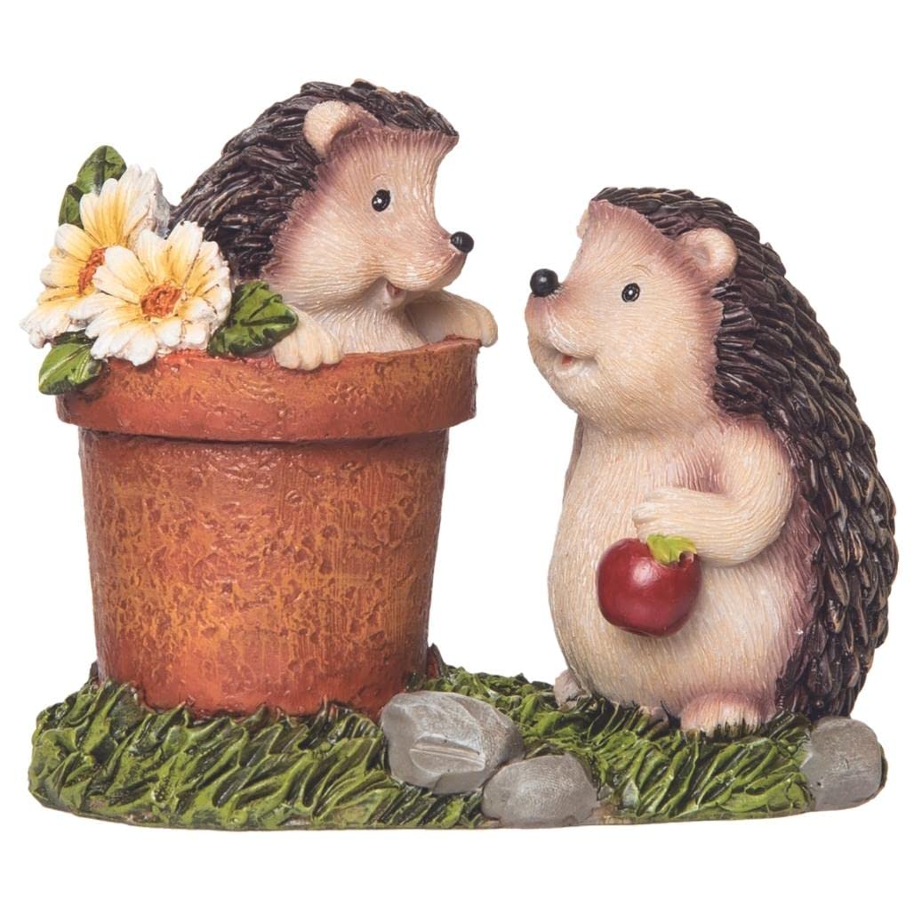 Amazon.co.jp: 植木鉢の置物による12.7cm 2匹のハリネズミ : DIY・工具